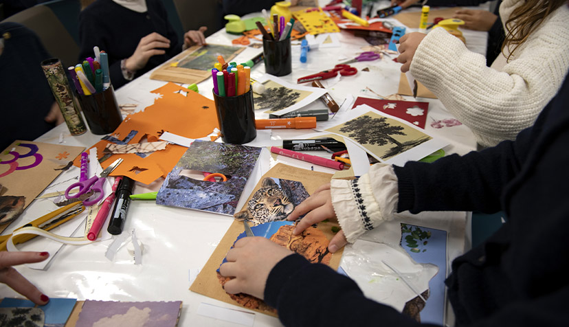 Atelier Mail Art - Enfants et matériel