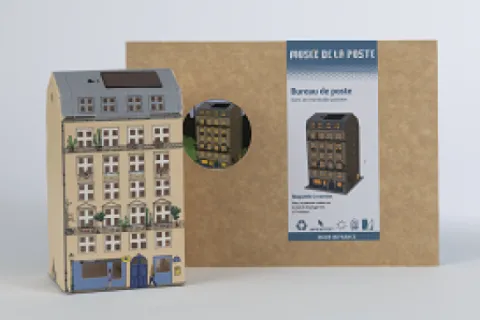 Veilleuse solaire Bureau de poste en ville