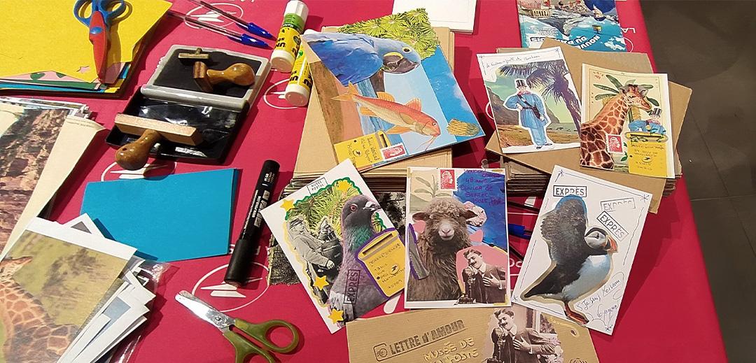 Photo de créations en Mail Art