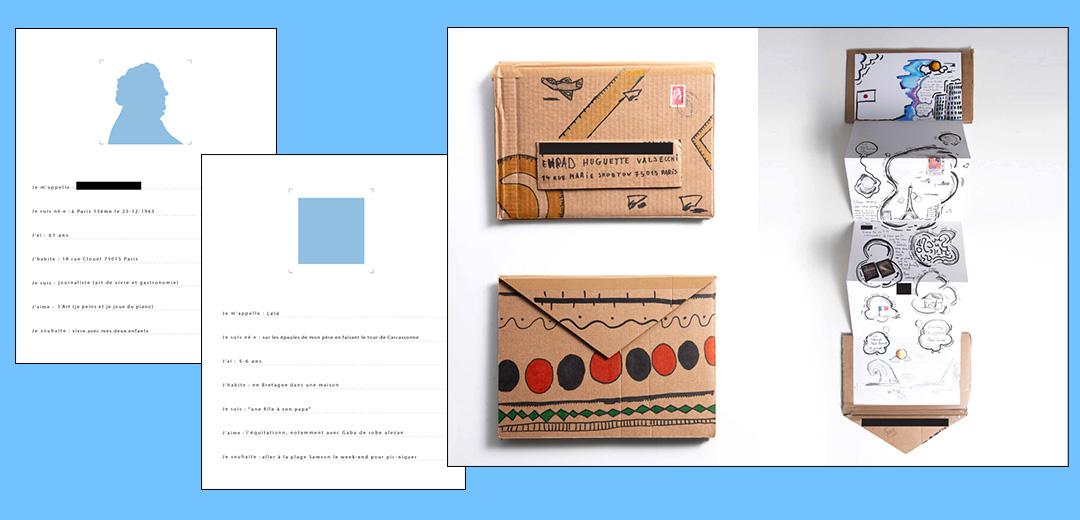 Portraits dyptiques et réalisation en Mail-Art (exemples) Portraits dyptiques et réalisation en Mail-Art (exemples)