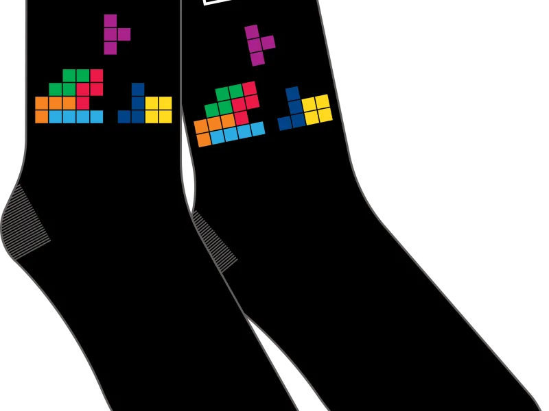Vue 1 – Chaussettes La Poste Tetris