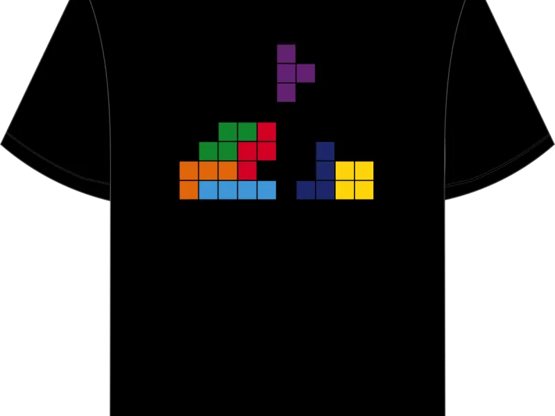 Vue 1 – T shirt La Poste Tetris