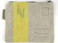 Vue 1 – Pochette Zip en toile postale